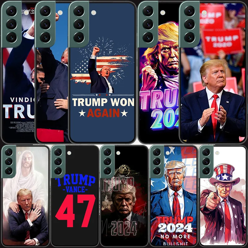 Donald Trump 2024 Phone Case For Samsung S25+ Galaxy Note 20 Ultra 10 Lite 9 8 M12 M21 M30S M31 M32 M51 M52 S8 S7 J8 J6 J4 Plus