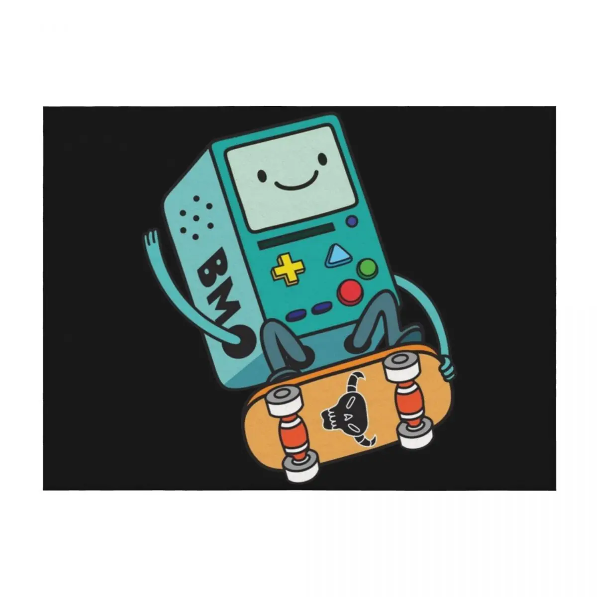 

BMO Throw Blanket for sofa Furry Soft Plush Plaid Blankets