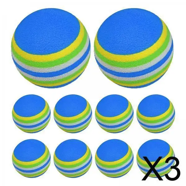 

3x 10 Golf Balls for Practice And Training, Suitable for Beginners And Indoor Activities