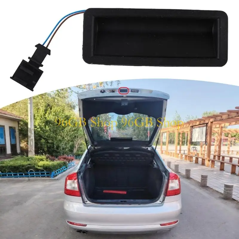 

96GB Trunk Handle Opener Push Button Switch 6Y0827574M Replacement Easy Installation Rear Hatches Release Button for Auto