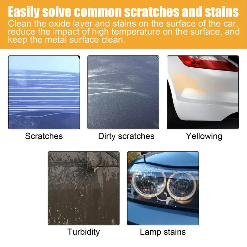 Profissional Car Wax Scratch Remover, Proteção Selante, Fácil Scratch Remover para Tree Sap, 60ml, Eficaz