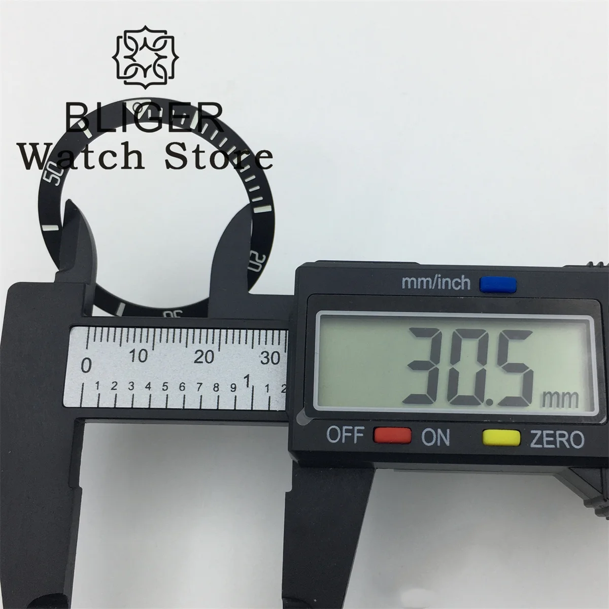 Bliger 38mm super blau grün leuchtend hochwertige Keramik Lünette Einsatz passen 40mm für U-Boot Uhrengehäuse Uhr Zubehör