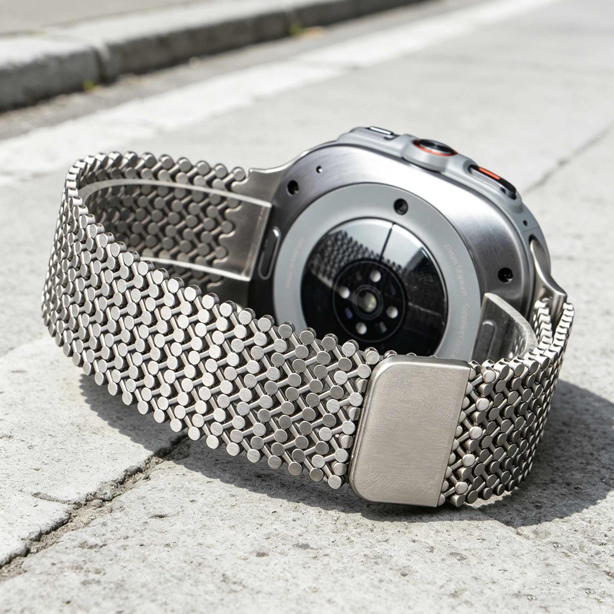 

Ремешок для Samsung Watch Band Ultra 2025, магнитный, люксовый браслет, Galaxy Ultra 47 мм, из нержавеющей стали, металлическая петля, черный