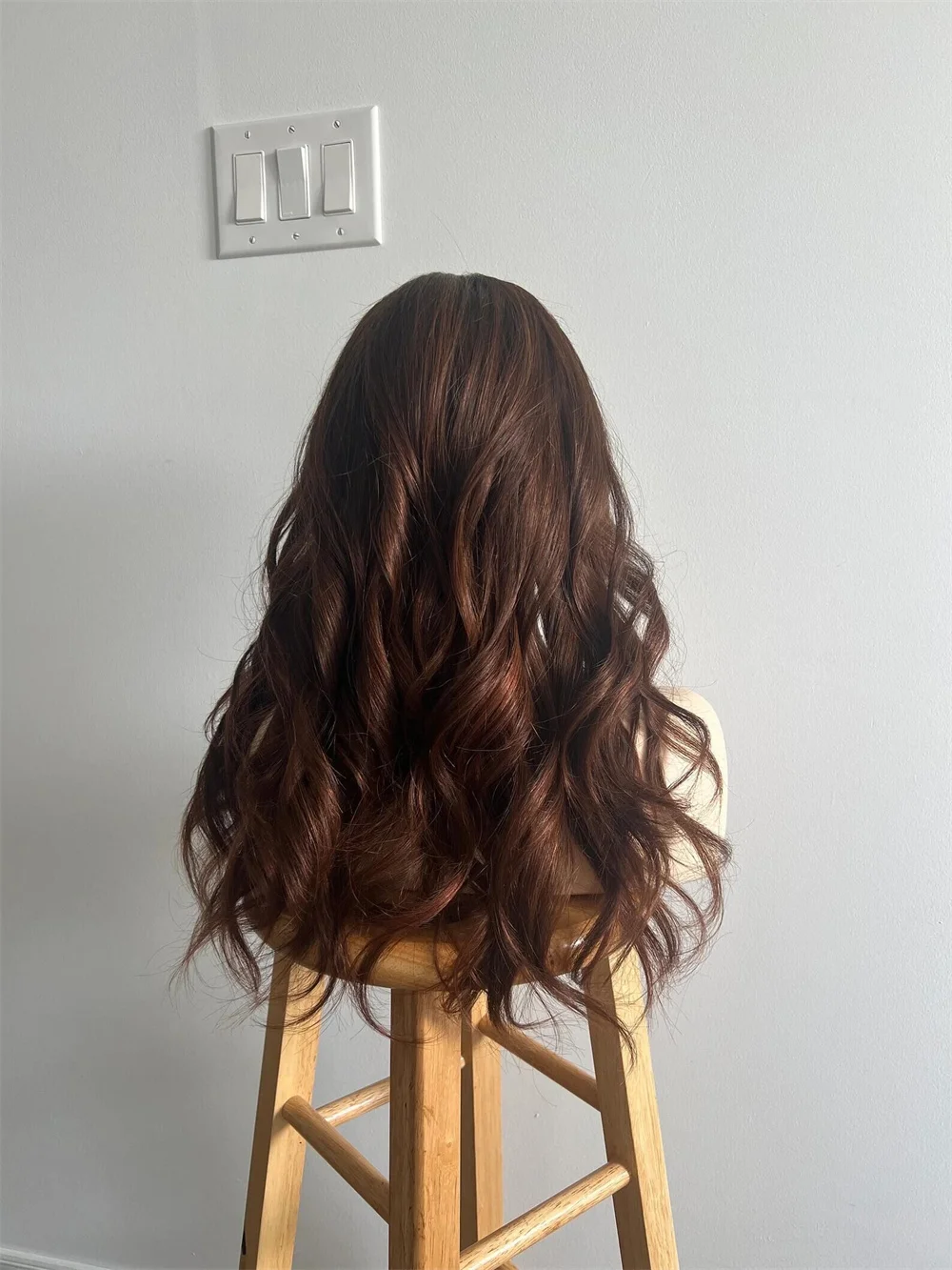 لينة جزء مجاني 26 بوصة طويل براون غلويليس 200 الكثافة الجسم موجة الدانتيل 5x5 قاعدة الحرير باروكة من شعر طبيعي للنساء BabyHair preplucked #4