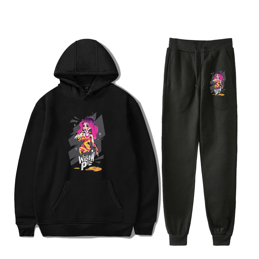 

Willow Pill Spider Enchantress Hoodie Jogger Pants Two Piece Set Sweatshirts+Sweatpants 2023 New Fashion Clothes Men Women's Set