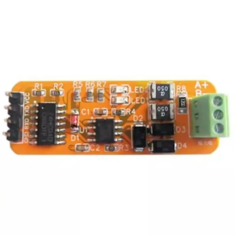AT82-RS485 To TTL Communication Module Interconversion Adapter Stable Output For An-Ti-Interference Serial Port Connections