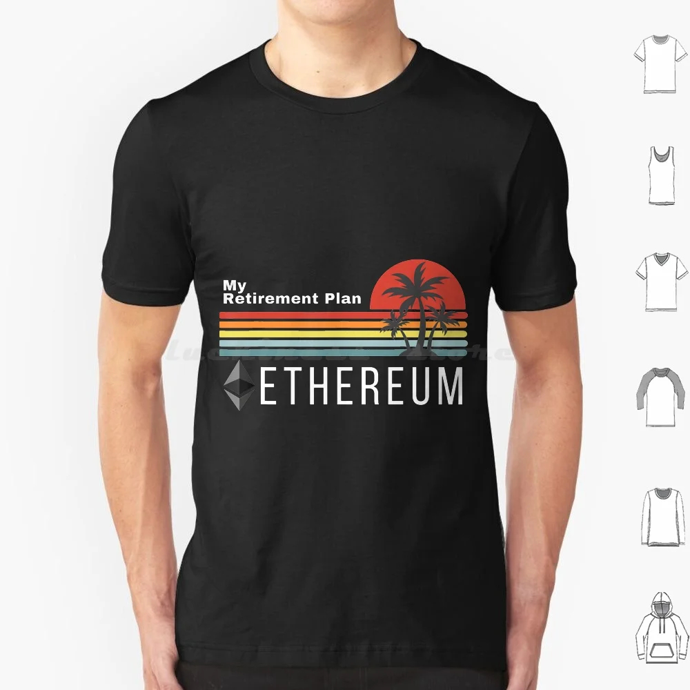 

Футболка Ethereum My Retirement Plan Blockchain Eth Crypto Hodl Btc, большой размер, 100% хлопок, Ethereum My Retirement Plan Blockchain