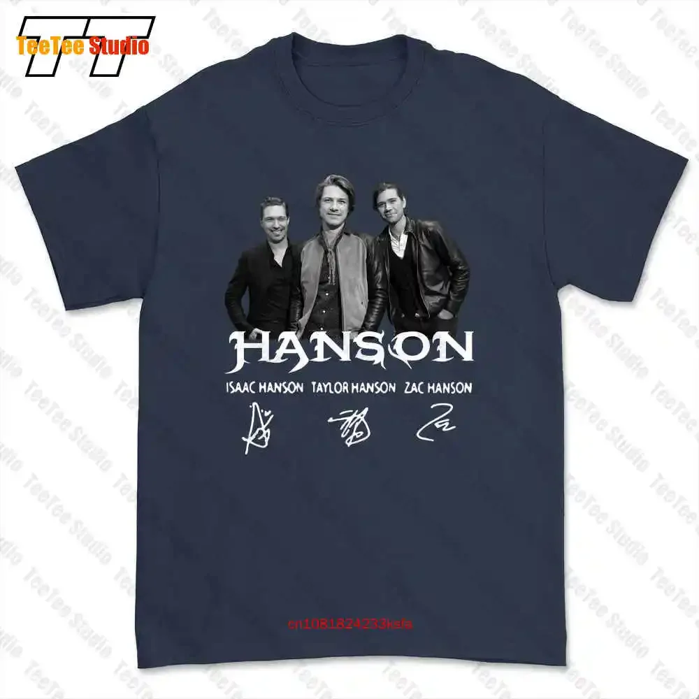 Hanson Isaac Taylor Zac Signature T-shirt Tee H6TM