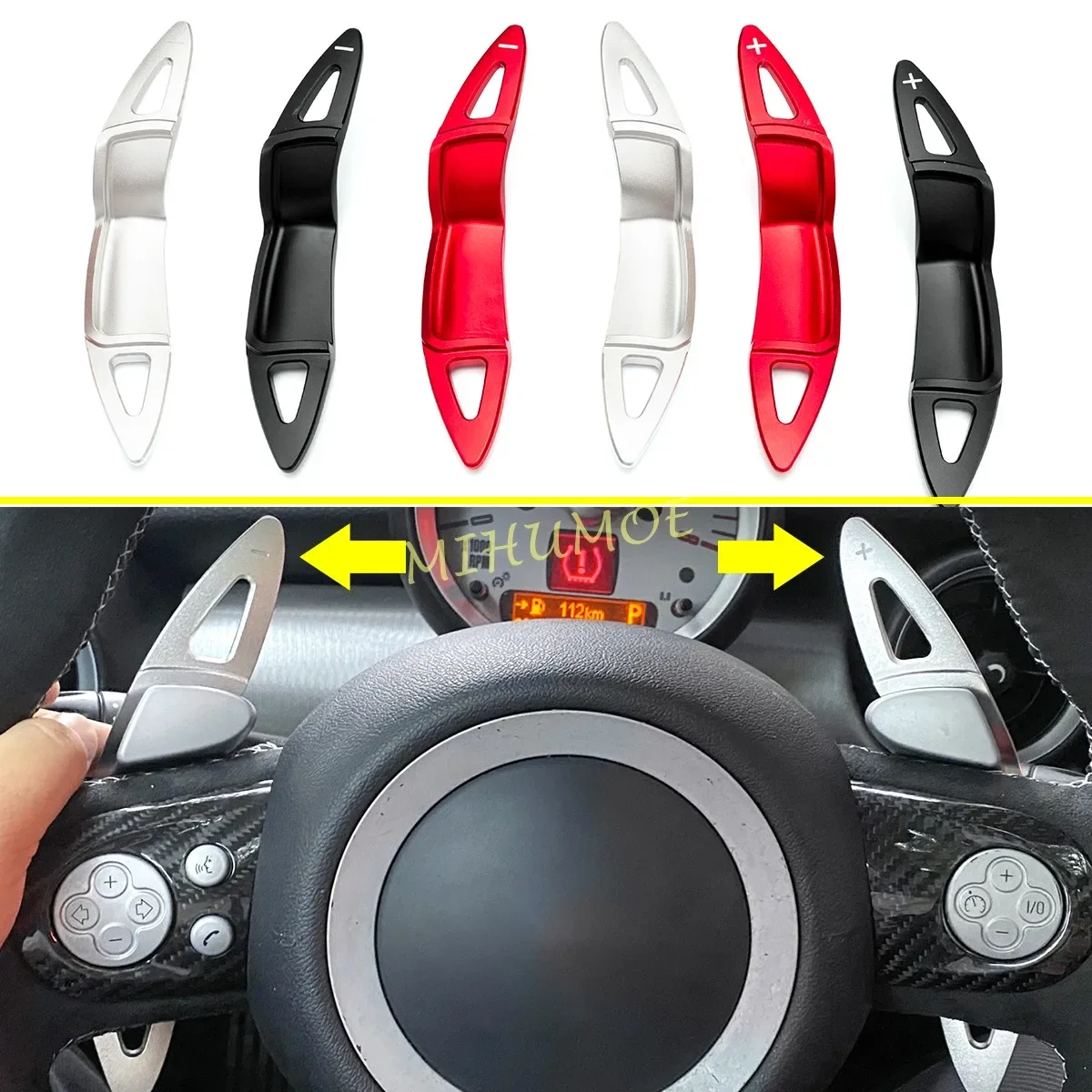 

Steering Wheel Paddle Shifter Extension For Mini Cooper S JCW Countryman Roadster Clubman Paceman R56 R57 R58 R60 R55 R59 R61