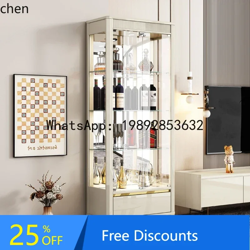 

glass wine cabinet display against the wall modern simple storage with lock wine cabinet paint decorative cabinet