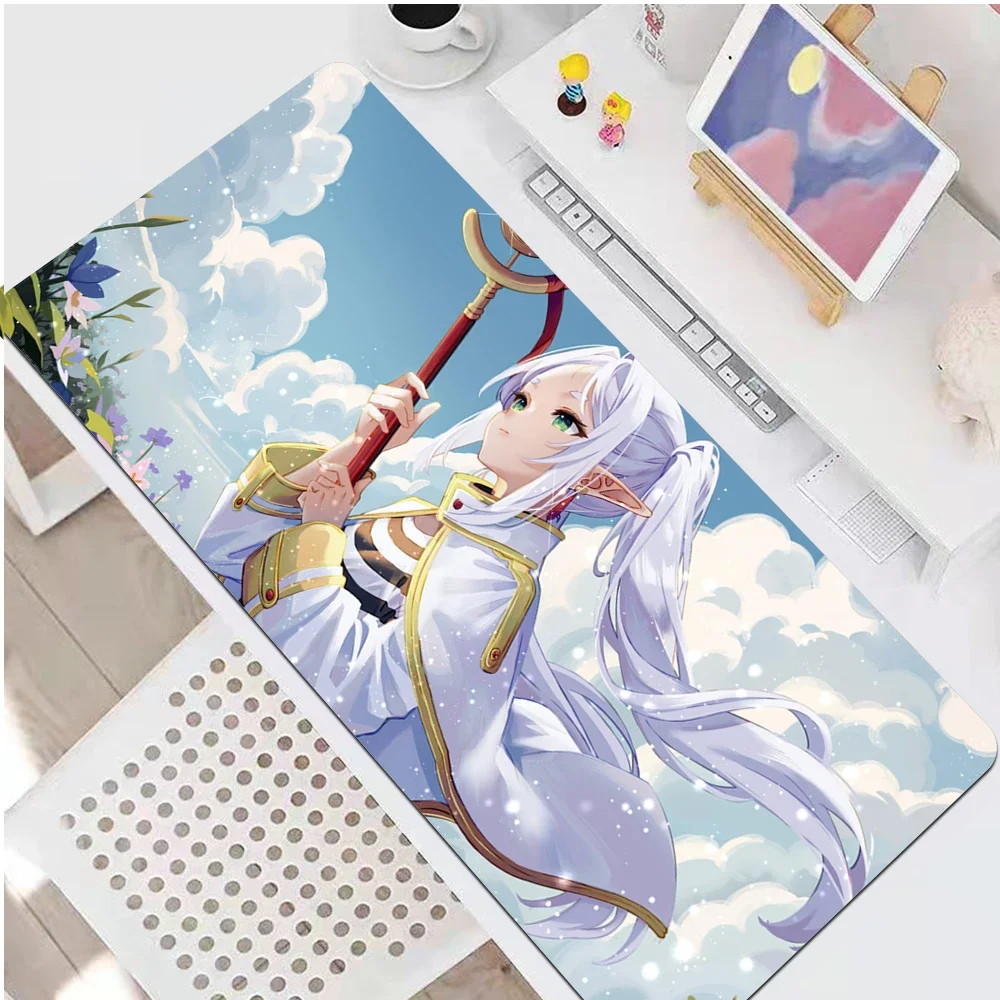 Sousou No Frieren Beyond Journey's End Frieren Fern Himmel Anime Mouse Pad PC Gaming Accessories Mousepad Desk Mat Kawaii Carpet