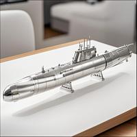 3D Metal Puzzle DIY Handmade Mini Assembly Model U-Boat XXI