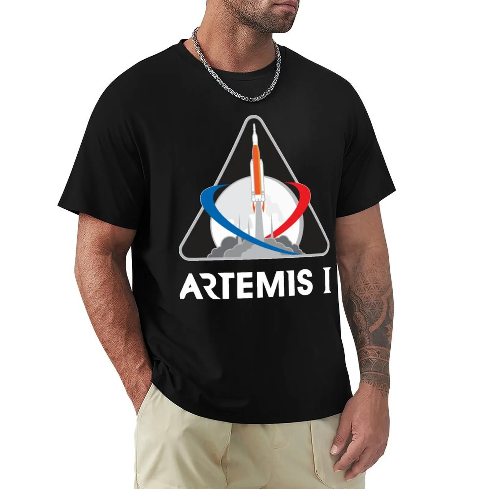 

Artemis NASA Official Logo T-Shirt croswit shirt man plain vintage t shirts oversize t-shirts man black t-shirts for men