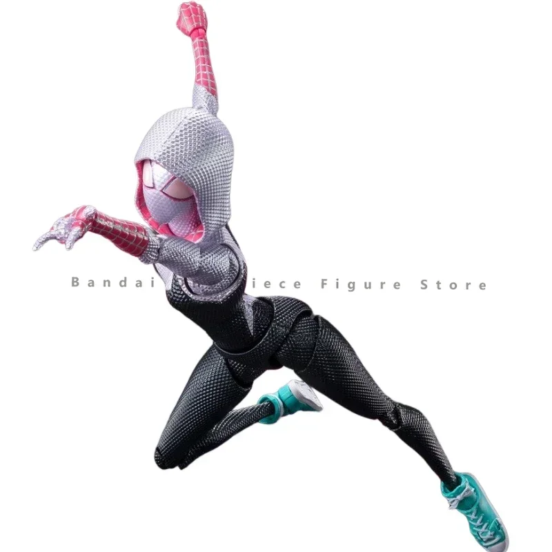 متوفر في المخزون شخصيات الرسوم المتحركة الأصلية من بانداي SHF الرجل العنكبوت جوين ستايسي ألعاب الرسوم المتحركة الهدايا نموذج لهواية الرسوم المتحركة الأصلية