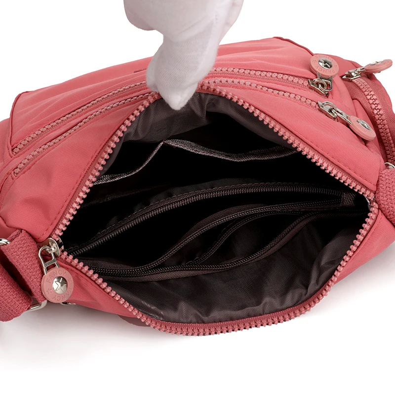 Women Shoulder Bag Handbag Nylon Waterproof CrossBody Bag Ladies Messenger Bag