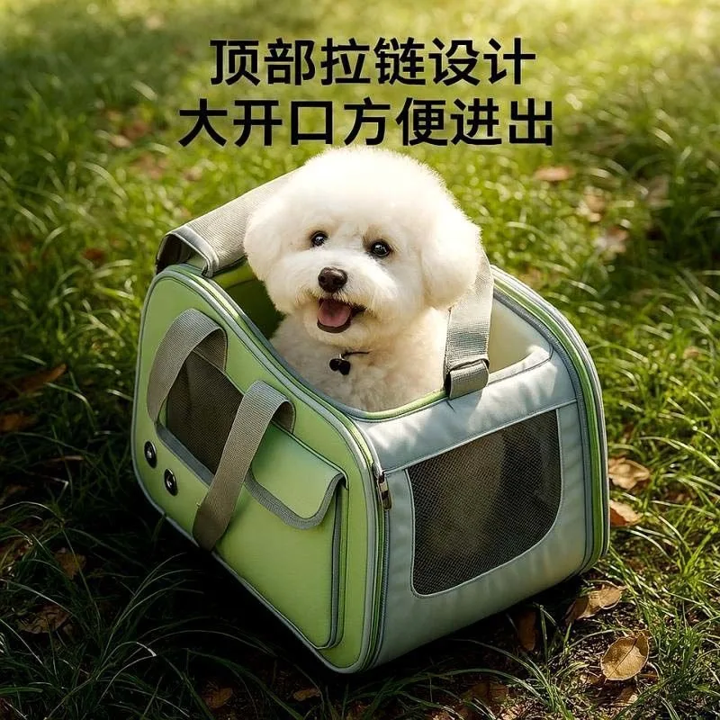 Large capacity ventilated cat backpack cat bag going out portable messenger oversized pet travel bag