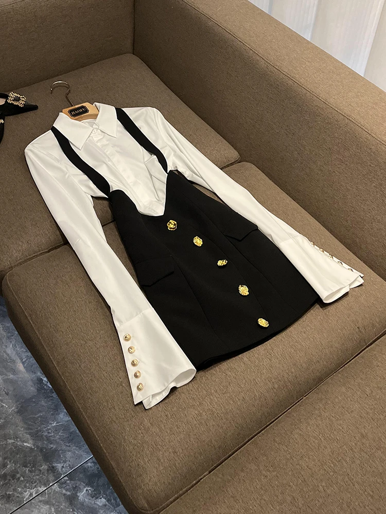 

Осень-зима, новая роскошная металлическая блестящая юбка с цветком розы, белый комплект irt A0352, женский комплект Faion, комплект для поездок на работу