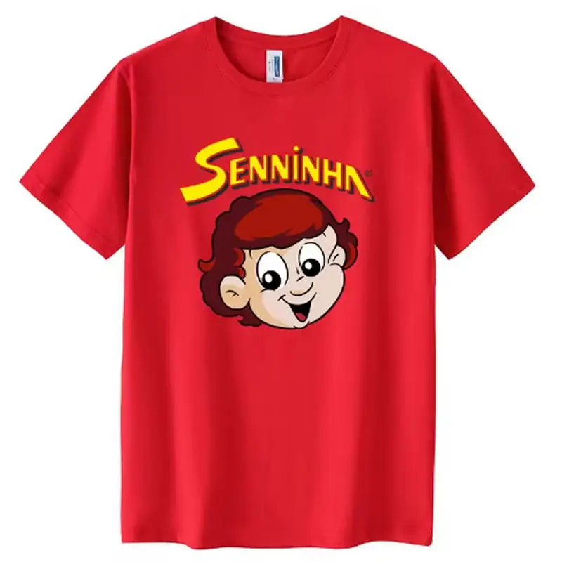Senninha Ayrton Senna Cartoon Legend T-Shirt Streetwear F1 Car Short Sleeved TShirt Men Women T Shirt