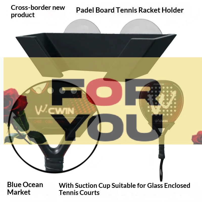 【OD】1Pcs Badminton Racket Holder Plastic Wall Hook Wall Mounted Racket Holder Tennis Racket Storage Rack Vertical Display Stand