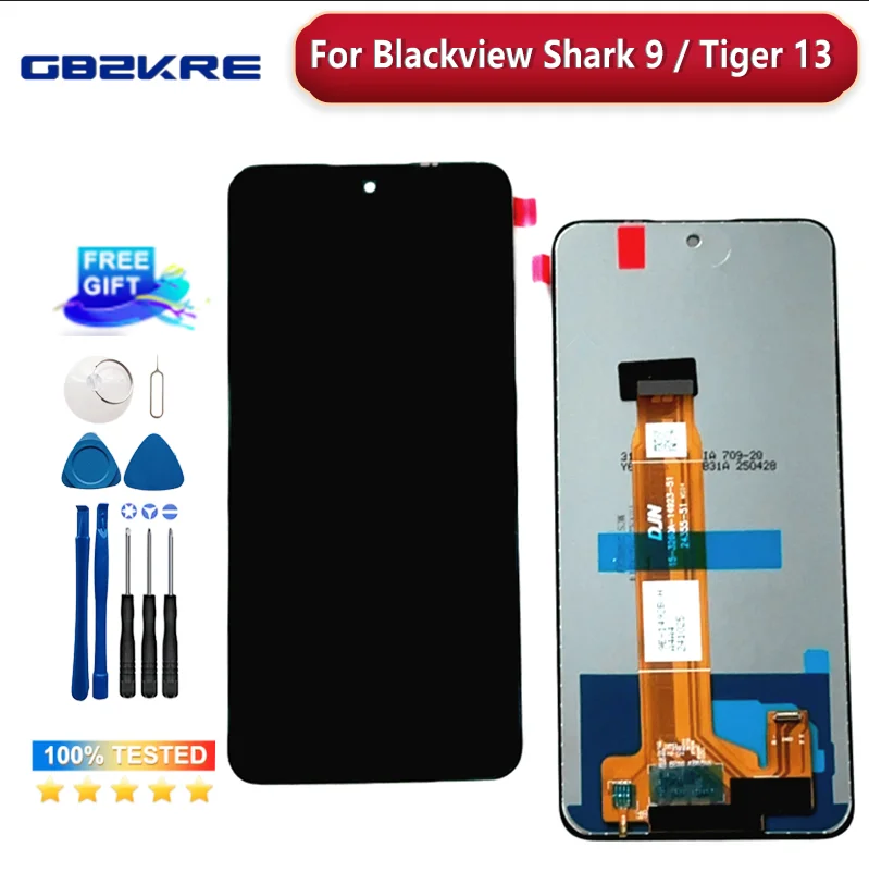 6.67 Inch Original New For Blackview Shark 9 Touch Screen + Tiger 13 LCD Display Digitizer Assembly
