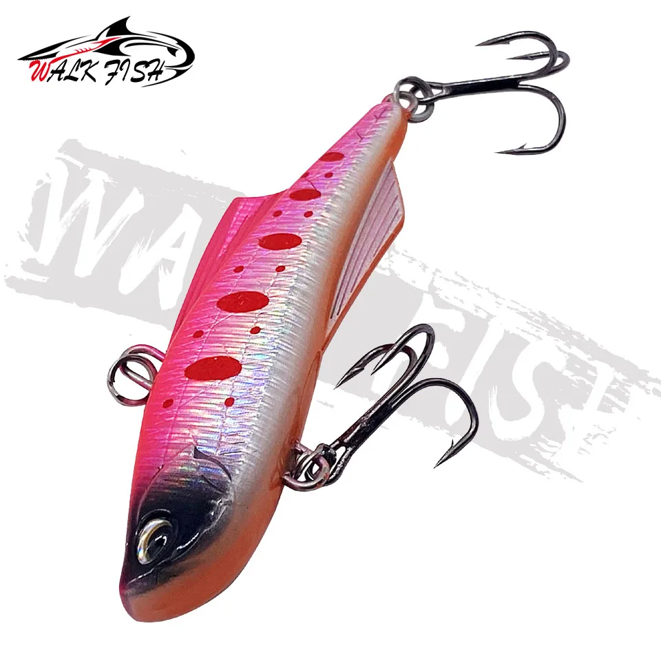 WALK FISH Winter VIB 7cm 20g Sinking Sharp Rattlin Fishing Lure Wobbler For Pike Ice Balance Long Cast Swimbait Fishing Tackle