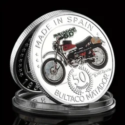 Spain Bultaco Matador Souvenir Silvery Plated Coin Collectible Gift Made In Spain Collection Art 1PCS Commemorative Coin