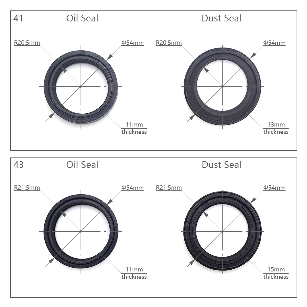 OTOM 41/43/47/48mm Motorcycle Fork Oil Seal Dust Seal Front Shock Absorber Seals For KTM HUSQVARNA HONDA YAMAHA KAWASAKI Bikes