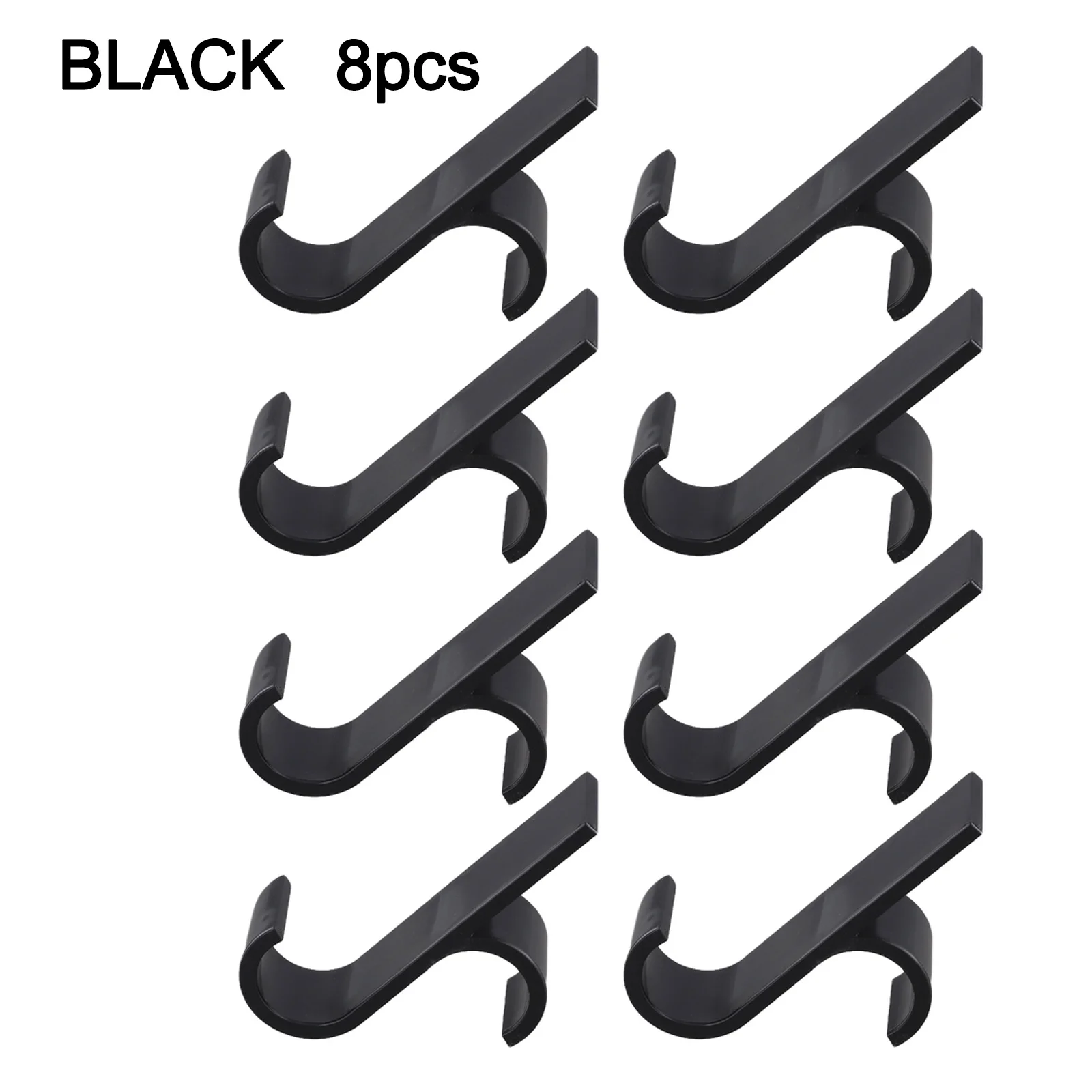 Plastic radiator hooks 8 for pack for electric towel rack towel and clothes drying rack for bathroom and laundry use