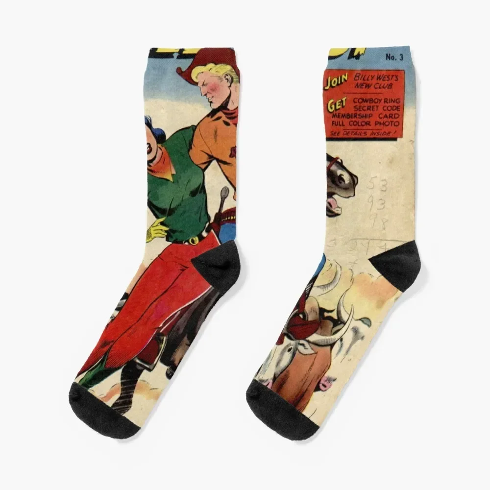 Billy West Comic Book Cover Socks essential kawaii luxe retro Men Socks Luxury Brand Women's