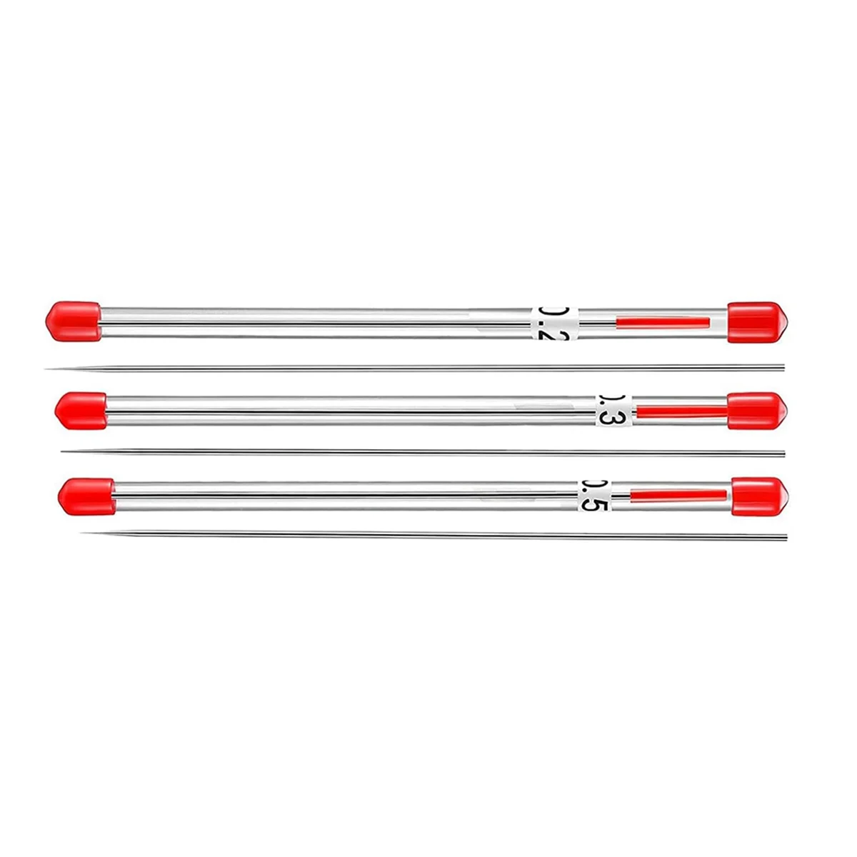 ABZV-Kit d'outils de réparation de nettoyage de pulvérisateur d'aérographe ensemble de brosses à aiguilles en acier inoxydable 0.2mm, 0.3mm,0.5mm aiguille de buse