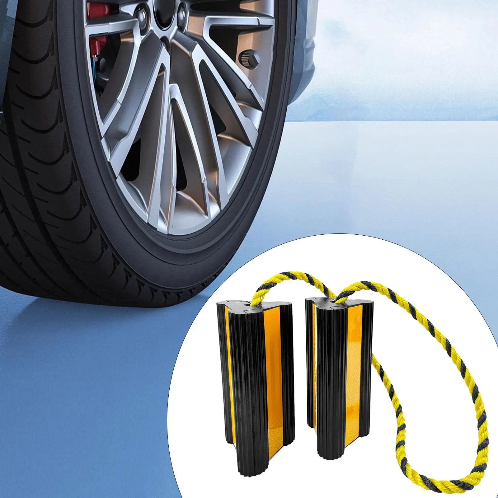 

Car Tire Stopper Camping Sites Airport Aprons Tires Block Stopper Chock