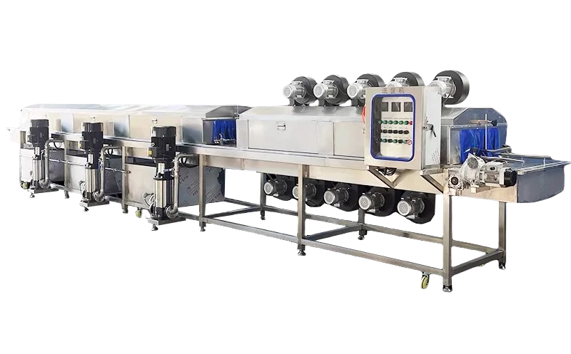 Automatic Continuous Tunnel Crate Cleaning Machine Plastic Basket Tray Washer and Air Dryer