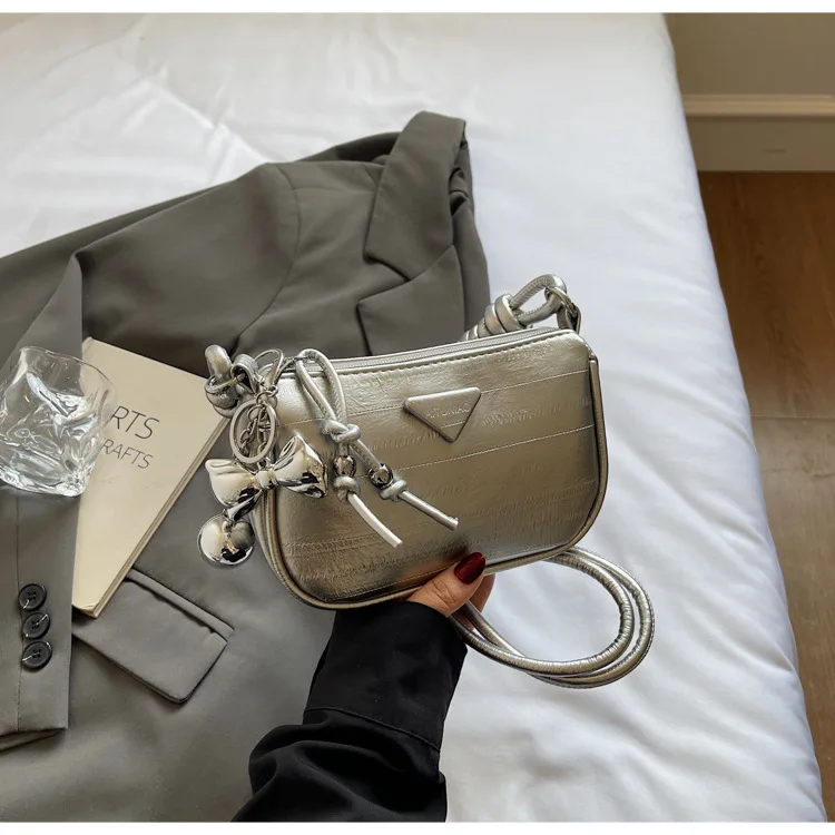 

2025 Womens Crossbody Bag Stylish Underarm Purse Vintage Square Shoulder Bag Niche Fashion Tote