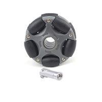 5/20Kg Load 1/2/4pcs Wheel 58/100mm Nylon Omni Wheels Rubber Roller Omni Robot for Robot Car ROS Platform Omnidirectional Motion