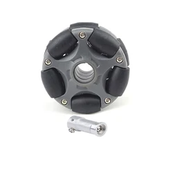 5/20Kg Load 1/2/4pcs Wheel 58/100mm Nylon Omni Wheels Rubber Roller Omni Robot for Robot Car ROS Platform Omnidirectional Motion