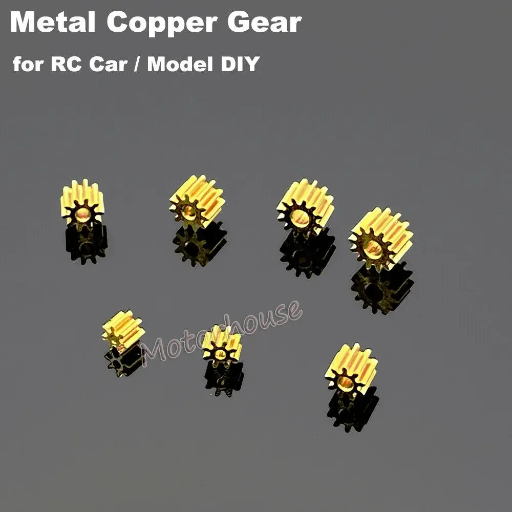 1PC 7/8/9/10/11/12 Teeth Metal Steel Brass Copper Gear Transimission Gear Toy Model