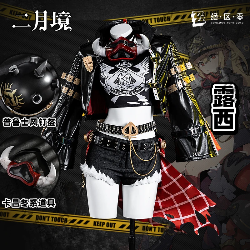 

Zenless Zone Zero Luciana De Montefio Game Role-playing Punk Style Clothing Cosplay Apparel Costumes Clothes Fitting Carnival