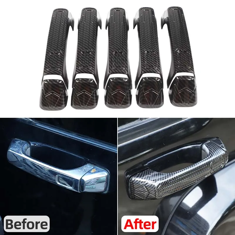 

For Hummer H3 2005-2009 ABS Glossy black Car Exterior Handle Tailgate handle Protection Decorative Cover Sticker Car Accessories