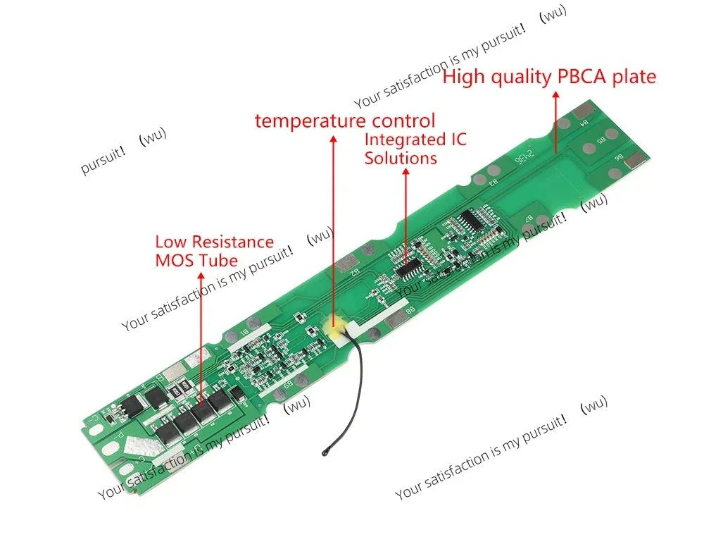 For Electric Scooter 18650 Battery Pack 1PCS 10S 36V 15A BMS Lithium Battery Protection Board Different Port