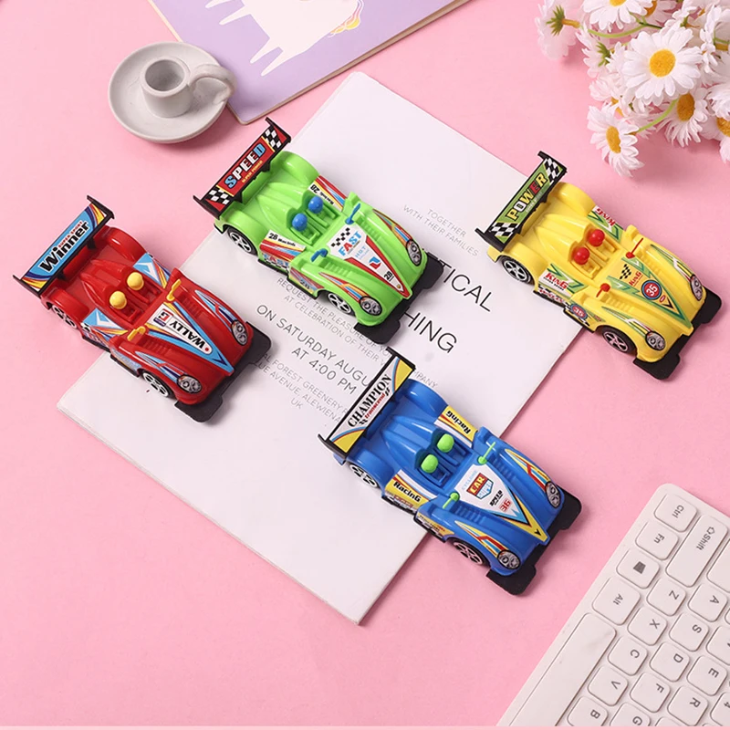 Coche de carreras doble de dibujos animados de juguete para niños, modelo de coche extraíble, coche de simulación, rompecabezas, juguetes para niños, regalo de cumpleaños y vacaciones