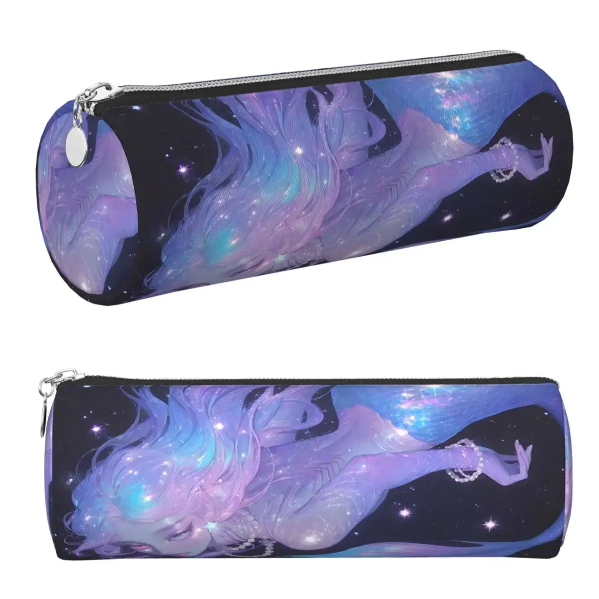 Vibrant Mermaid Design Pencil Case Pen Holder Cylinder Pen Box Pencil Bag for Boys Girls Gifts