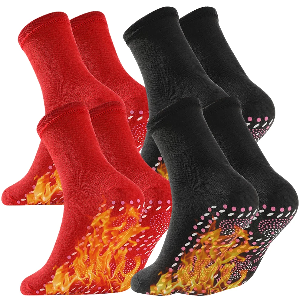 

4 пары турмалиновых носков для похудения, мягкие термотурмалиновые носки для здоровья, теплые дышащие носки для снятия хронических заболеваний ног