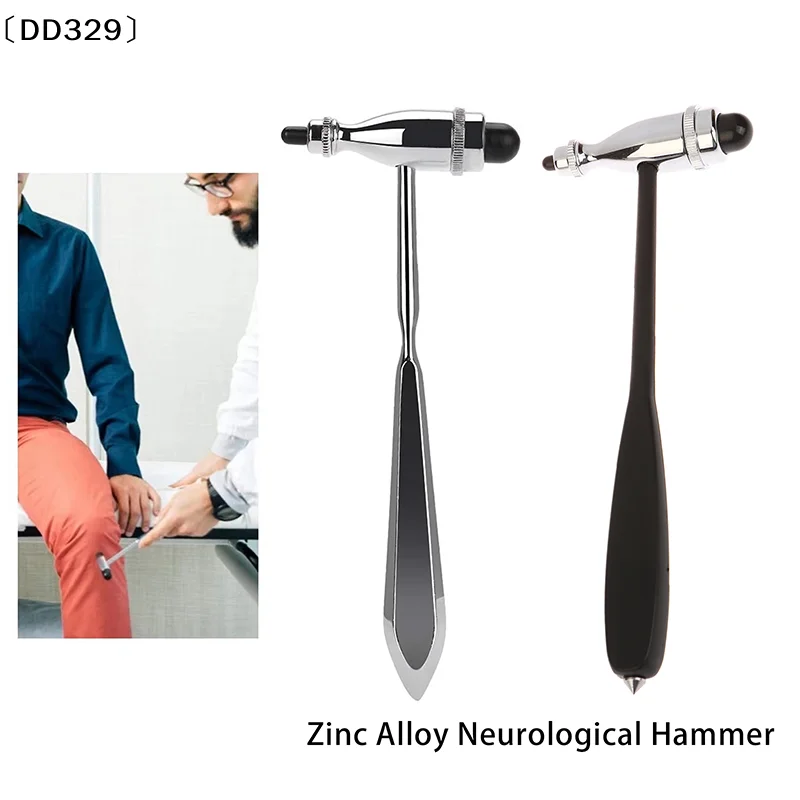 Neurological Hammer Zinc Alloy Percussion Hammer Neurological Reflexes Diagnostic Mallet  Examination Hammer〔DD329〕