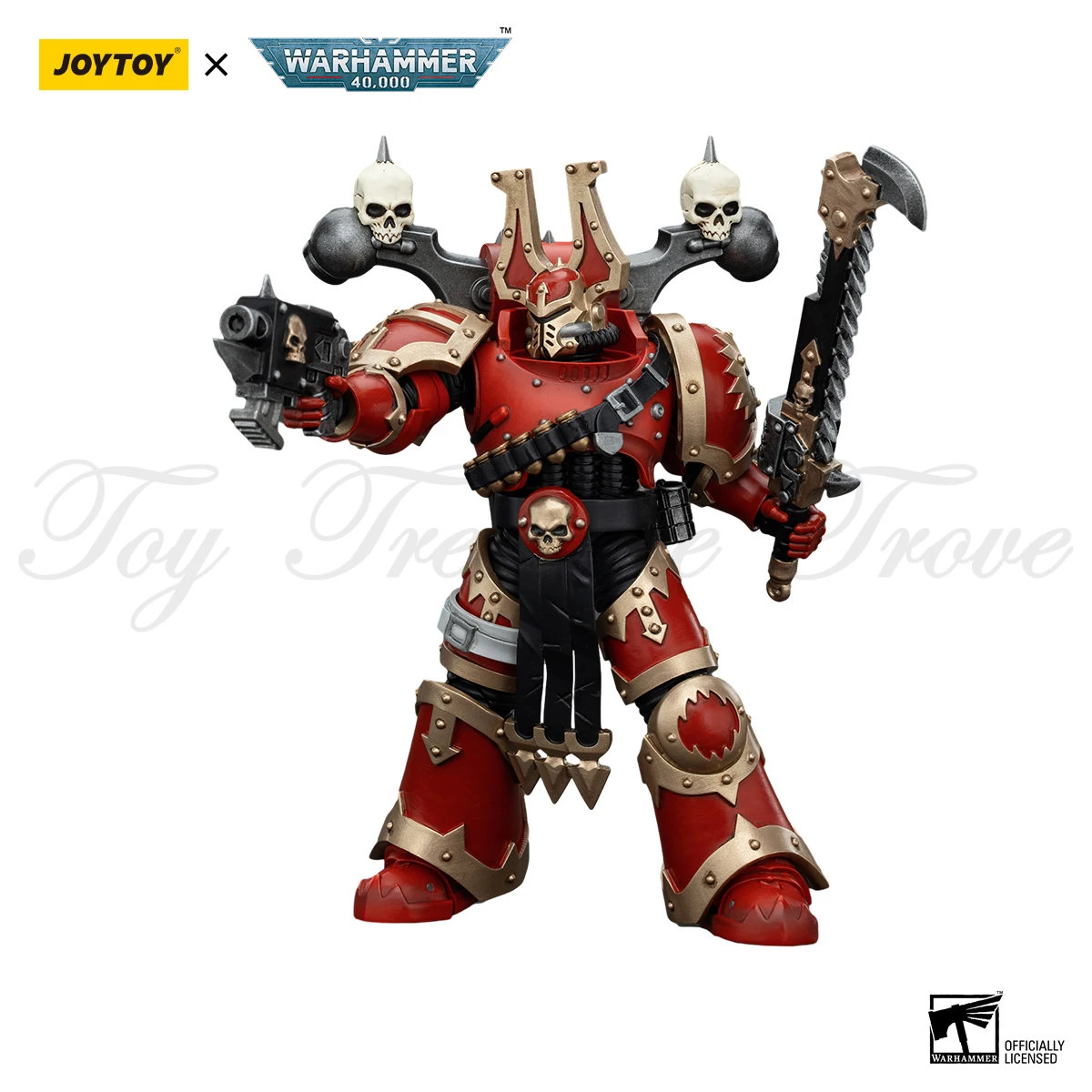 [IN MAGAZZINO] JOYTOY 1/18 Warhammer 40k Action Figures World Eaters Khorne Berzerker 7PCS Collezione Figure Modello Giocattolo Regalo