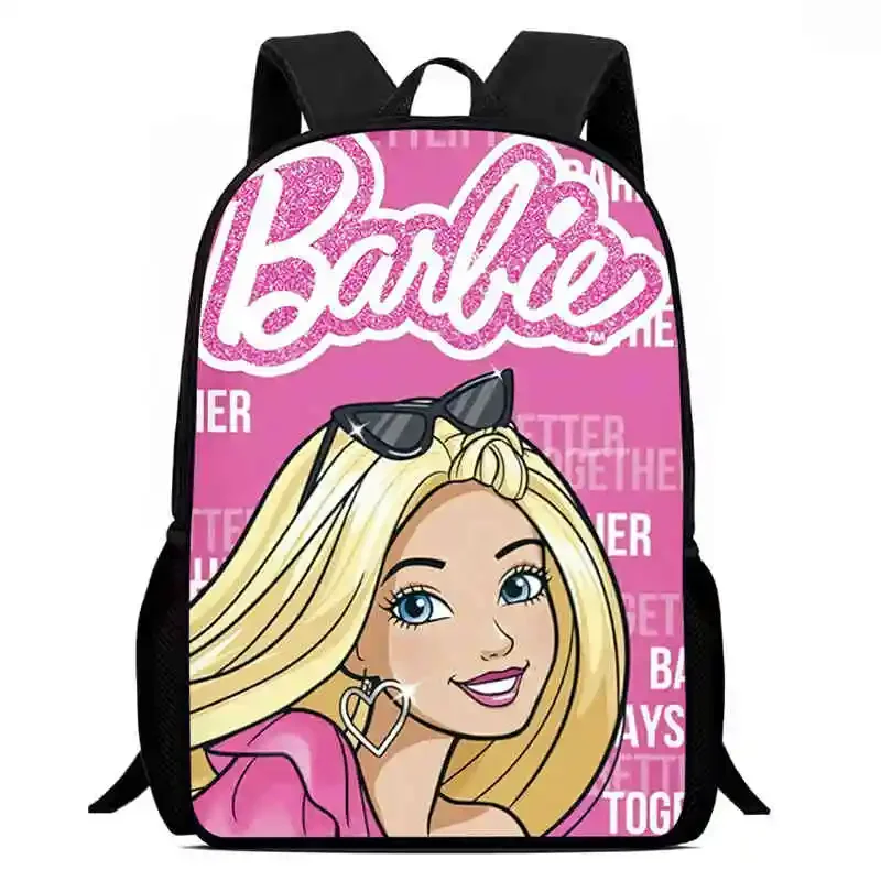 Sac à dos d'école de dessin animé pour filles Barbie, joli sac pour enfants, durable, léger, anime, garçons, maternelle