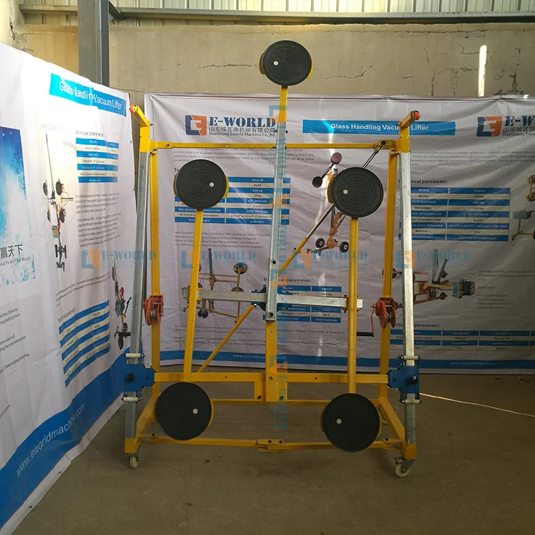 เครื่องยกกระจกสุญญากาศ 400 กก. Eworld ขายดี อุปกรณ์จัดการกระจก เครื่องยกกระจกสุญญากาศขนาดใหญ่ ราคา