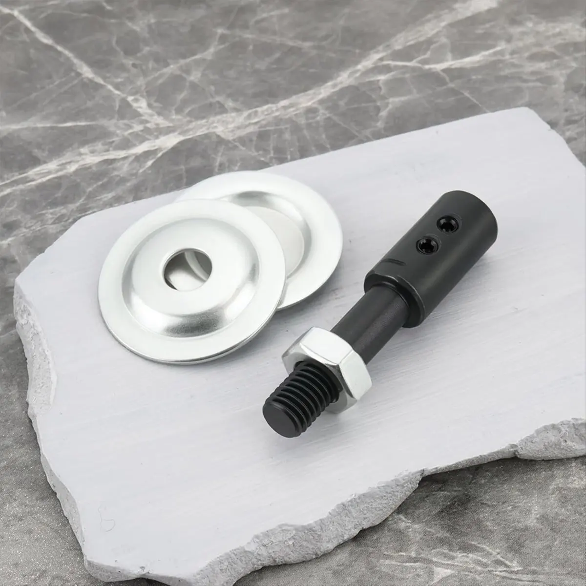 （SAME DAY）4PCS Bench Grinder Extension Shaft Arbor Extender 8mm to 10mm with Wrench and Washer for Polisher Sander