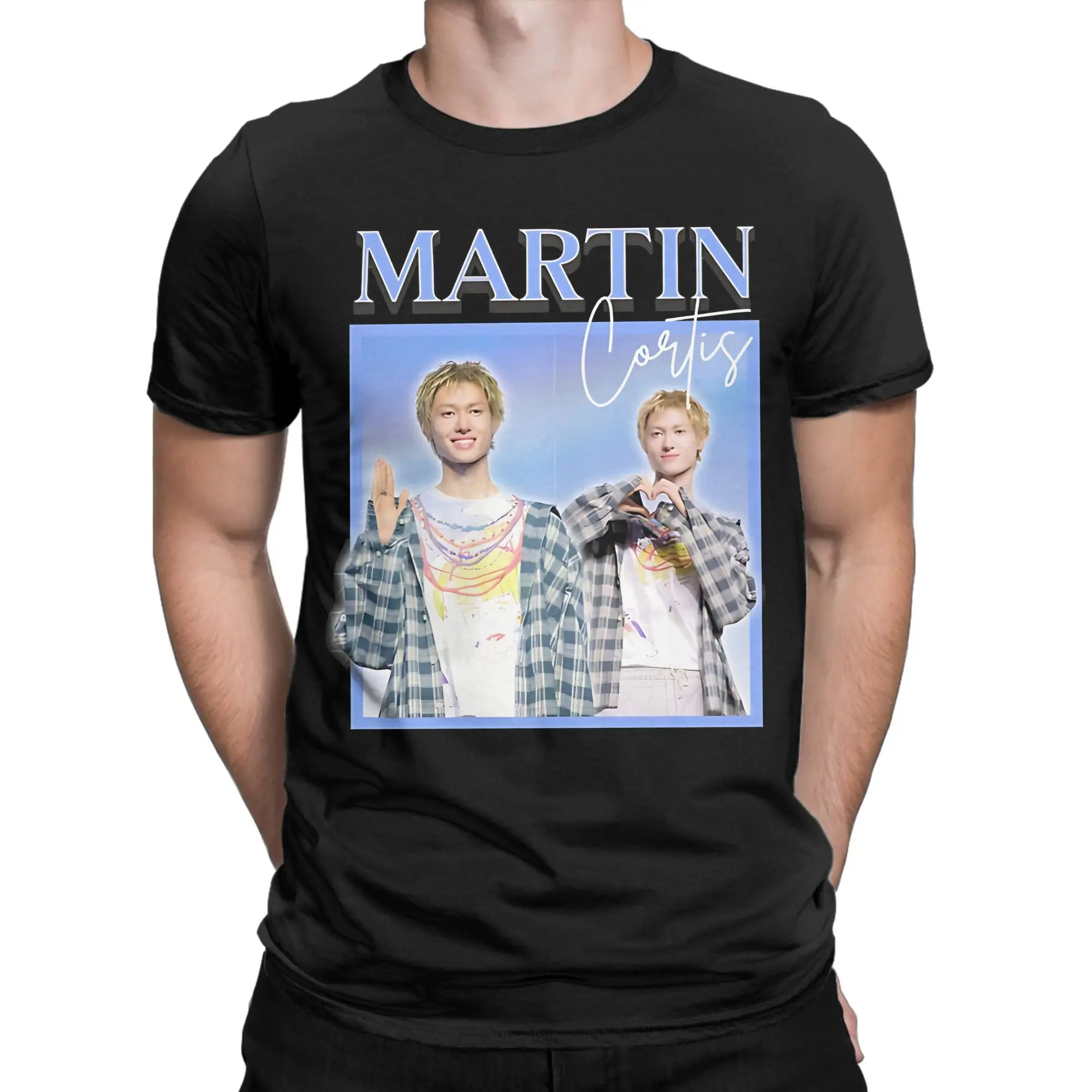 تي شيرت كورتيس مارتن للرجال والنساء مطبوع عليه رسومات جرافيكية ملابس قطنية 100%