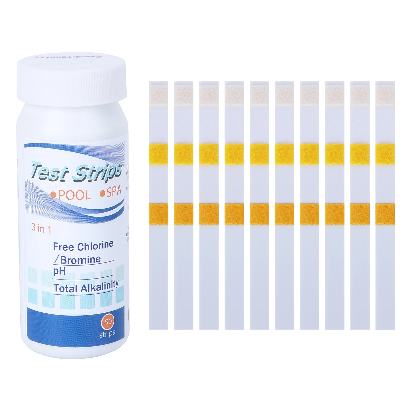 

50 Pcs Water Test Paper PH Strips Reagent Tester Testing Tool Quality Chemistry Stripes Multi-functional