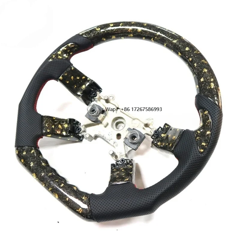 

High Performance Carbon Fiber Steering Wheel Flat Bottom Paddle Shift Sweat Proof Durable Precise Control